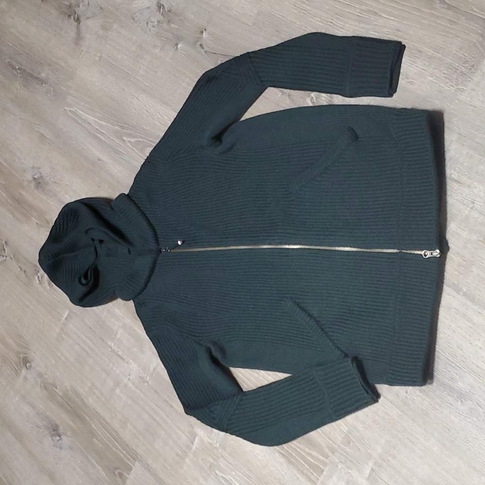 Lululemon Athletica Heavy Knit Weave Hoodie Sweater Full Zip Women